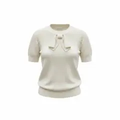 See By Chloe 半袖 ニット リボン アイボリーのサムネイル