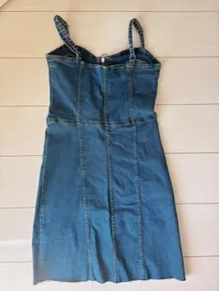 ZARA デニムキャミワンピース タイトフィット