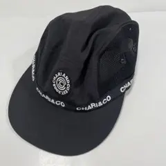 CHARI&CO サークルロゴ メッシュキャップ ランニングキャップ 黒のサムネイル