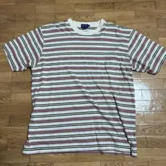 J.CREW ボーダー ポケットTシャツ マルチカラー Lサイズのサムネイル