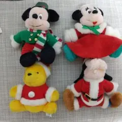 ミッキー・ミニー クリスマスぬいぐるみセット