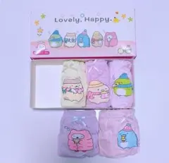 5枚組100女の子ショーツ キッズ可愛いコットン下着インナーパンツ肌着　495号