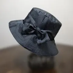 正絹大島紬着物から帽子