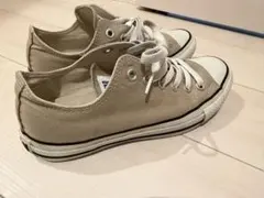 週末限定★CONVERSE ローカット ベージュ スニーカー 24.5のサムネイル