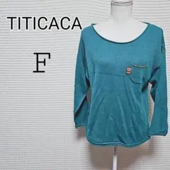 TITICACA ターコイズ ニット Fのサムネイル
