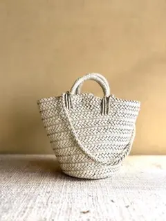 Aeta【ほぼ未使用】BASKET +SHOULDER レザーかごバッグ