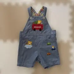 【断捨離中】ミキハウス　mikiHOUSE オーバーオール 80