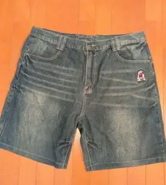 極太 00s ECKO UNLTD バギー デニム ハーフパンツ W42 Y2Kのサムネイル