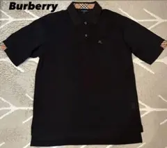 BURBERRY GOLF ポロシャツ ブラック Mサイズのサムネイル