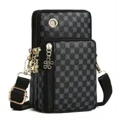 値下します♡【新品】スマホショルダー チェック柄 ポシェット風バッグ