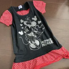 Disney ミニーマウス 半袖ワンピース 110