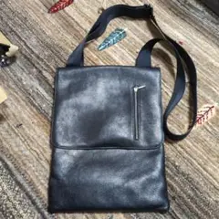アニエスベー ショルダーバッグ オールレザー シボ革 サコッシュ