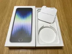 【美品】　iPhoneSE3本体、箱有り ムスビー｜Apple iPhone SE3 第3世代 64GB midnight 黒 MMYC3J/A