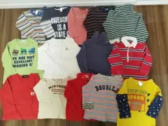 [A01] 90サイズ前後　14点まとめ売り　長袖・ロングTシャツなど