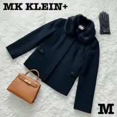 【美品⭐︎高級感】エムケークランプリュス　ラビットファー襟ジャケット　ブラック　Ｍ