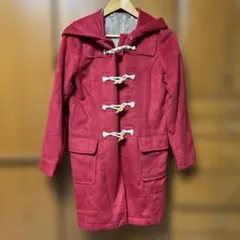 ダッフルコート　赤