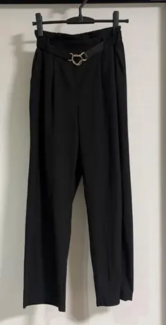 しまむら　ストレートパンツ　ベルト付