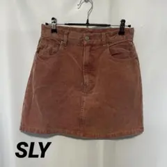 コーデュロイ ミニスカート ピン