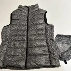 ULTRA LIGHT DOWN ヘリンボーンダウンベスト　収納袋付き
