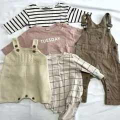 ベビー　ロンパース　バースデイ　POLO 70 80 サロペット　長袖