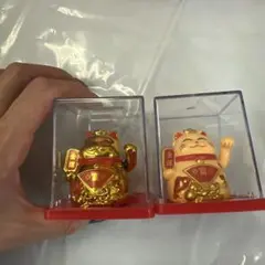 【新品未開封】招き猫 ソーラー 2個セット 縁起物 車内アクセサリーのサムネイル