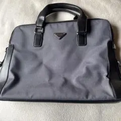 ビジネスバッグ グレー ナイロンレザー