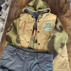 インハビタント　ベスト付きスノボーウエア　上下3点セット