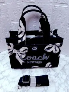 COACH　カーゴトート26　リボンプリント 2way　CY842 COACH カーゴトート26 リボンプリント 2way CY842 - メルカリ
