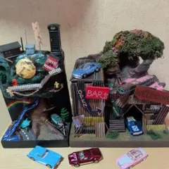 プロフ必読願います。ジオラマセット　レトロフィギュアジオラマ　アメリカンのサムネイル