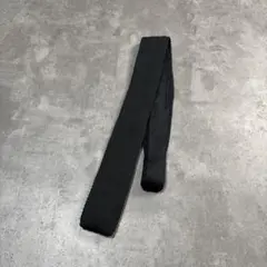 vintage basic design navy knit necktie