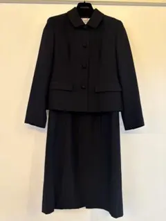 クレージュ お受験　ワンピーススーツ 紺　9号　M wool素材　最終値下げ