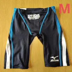 セントラルスポーツ Mizuno 競泳水着 M ネイビー/ホワイト