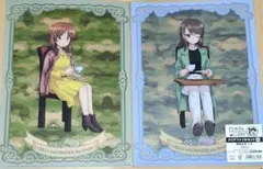 ガールズ&パンツァー　ガルパン　ミカ　西住みほ　クリアファイル　ティーパーティ