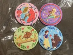 ディズニー 刺繍缶バッジ 4個セット