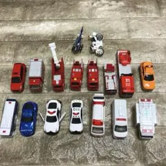 【まとめ売り】トミカ 緊急車両 パトカー 救急車 消防車17台 【バラ売り不可】