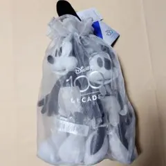 【未使用品】ディズニー100周年 蒸気船ウィリー ミッキー＆ミニー ぬいぐるみ