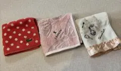 LACOSTE 水玉模様 タオルハンカチ 3枚セット