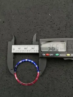 36.5mm ビンテージGMTアルミベゼル　レジン盛り加工　seiko mod