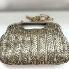 Leilan ビーズ刺繍 パーティーバッグ