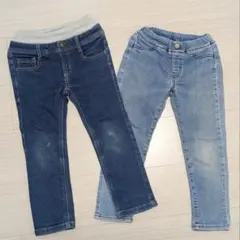 【GU】デニムパンツ 2点セット 110cm