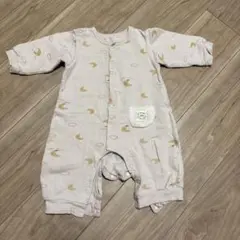 月と雲柄 ロンパース 80cm