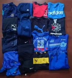 男の子 140 スポーツウェア 18点セット アディダス ナイキ サッカー