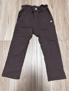 アプレ　ロングパンツ　裏起毛　110cm ボトム　茶色　ハート　アプレレクール