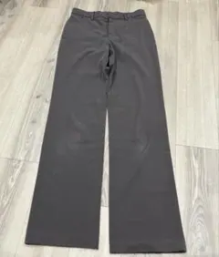グレー スラックス　ストレート　グレージュw64 股下83 オフィスカジュアル