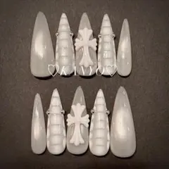 現品 ネイルチップ シズルニルック 地雷系 y2k ギャル クロス　クロコダイル