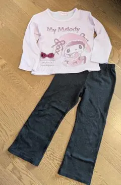 My Melody パジャマセット ピンク・黒 130