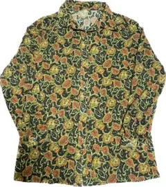 vintage ボタニカル　ペイズリー　総柄　柄シャツ　シャツ