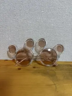 ディズニー ミッキー サングラス クリアピンク