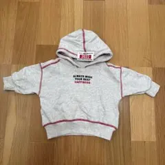 マイリトルワンダー　グレー フード付き トレーナー