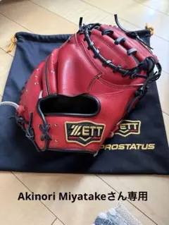 ZETT プロフェッショナルコンセプト 赤 硬式グローブ キャッチャー
